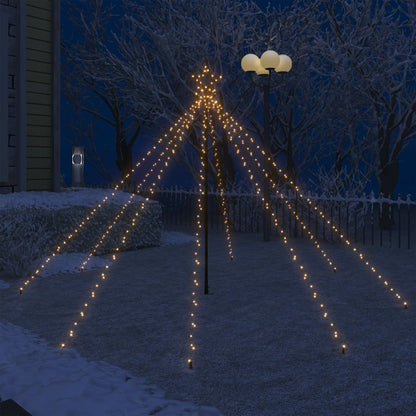 Kerstboomverlichting waterval binnen buiten 400 LED's 2,5 m