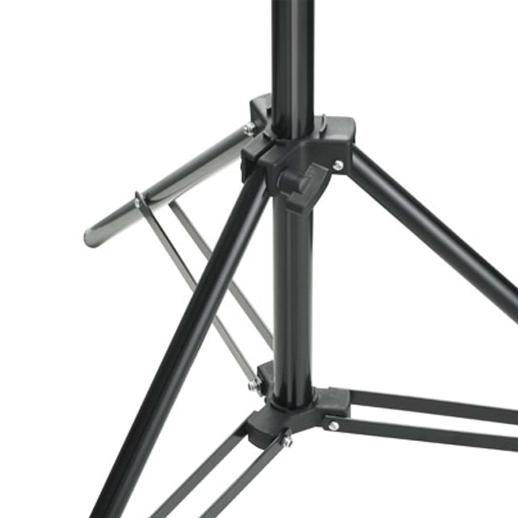 Fotostudioset Met Softboxlampen En Achtergrond 300 x 300 cm Groen