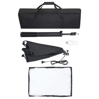 Fotostudioset Met Softboxlampen En Achtergrond 300 x 300 cm Groen