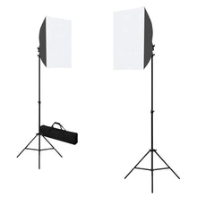 Fotostudioset Met Softboxlampen En Achtergrond 300 x 300 cm Wit