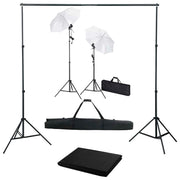 Fotostudio set met achtergrond 500x300 cm en lampen