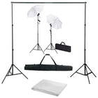 Photo Studio Set with Backdrop, Lights, and Umbrellas