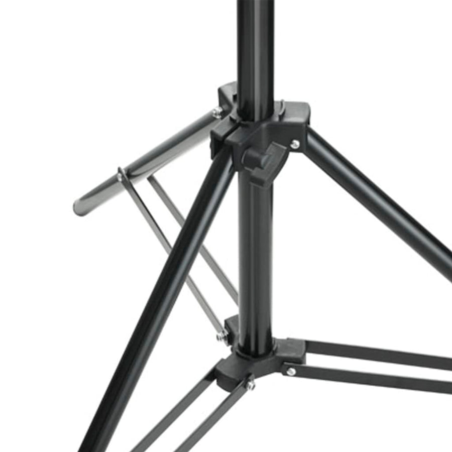 Fotostudioset Met Verlichtingsset En Achtergrond 500 x 300 cm Zwart