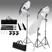 Fotostudioset met verlichting en achtergrond 600x300 cm wit