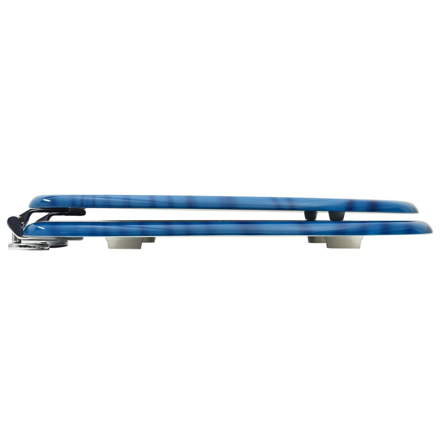 Toiletbril met deksel waterdruppel MDF blauw 1 Blauw waterdruppel Nee