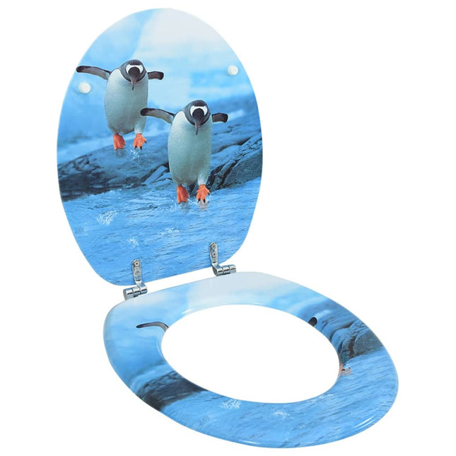 Toiletbril met deksel pinguïn MDF 1 Pinguin Nee