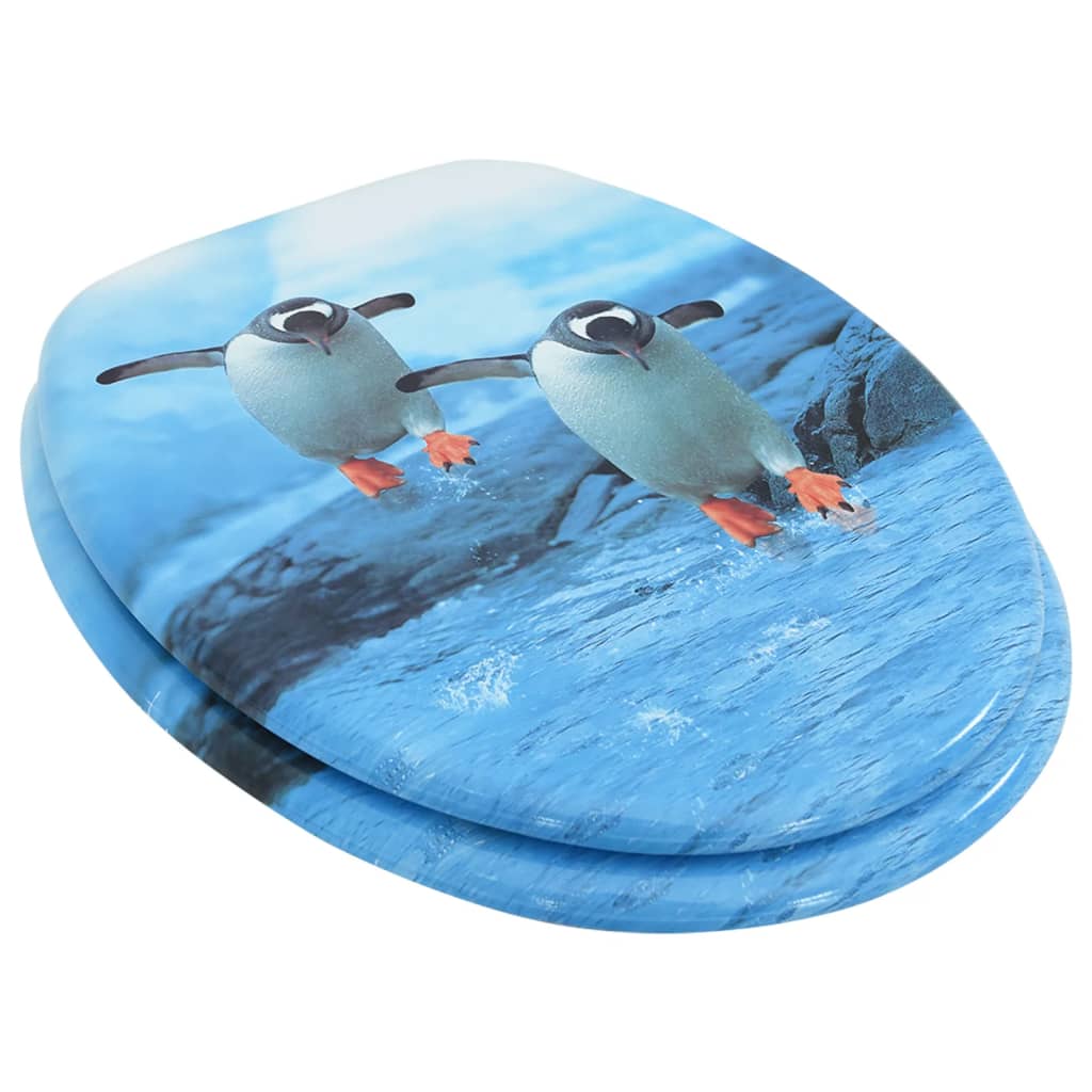 Toiletbril met deksel pinguïn MDF 1 Pinguin Nee