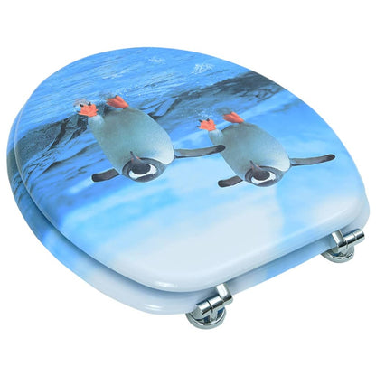 Toiletbril met deksel pinguïn MDF 1 Pinguin Nee
