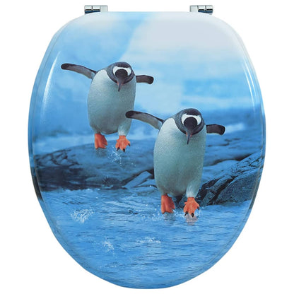 Toiletbril met deksel pinguïn MDF 1 Pinguin Nee