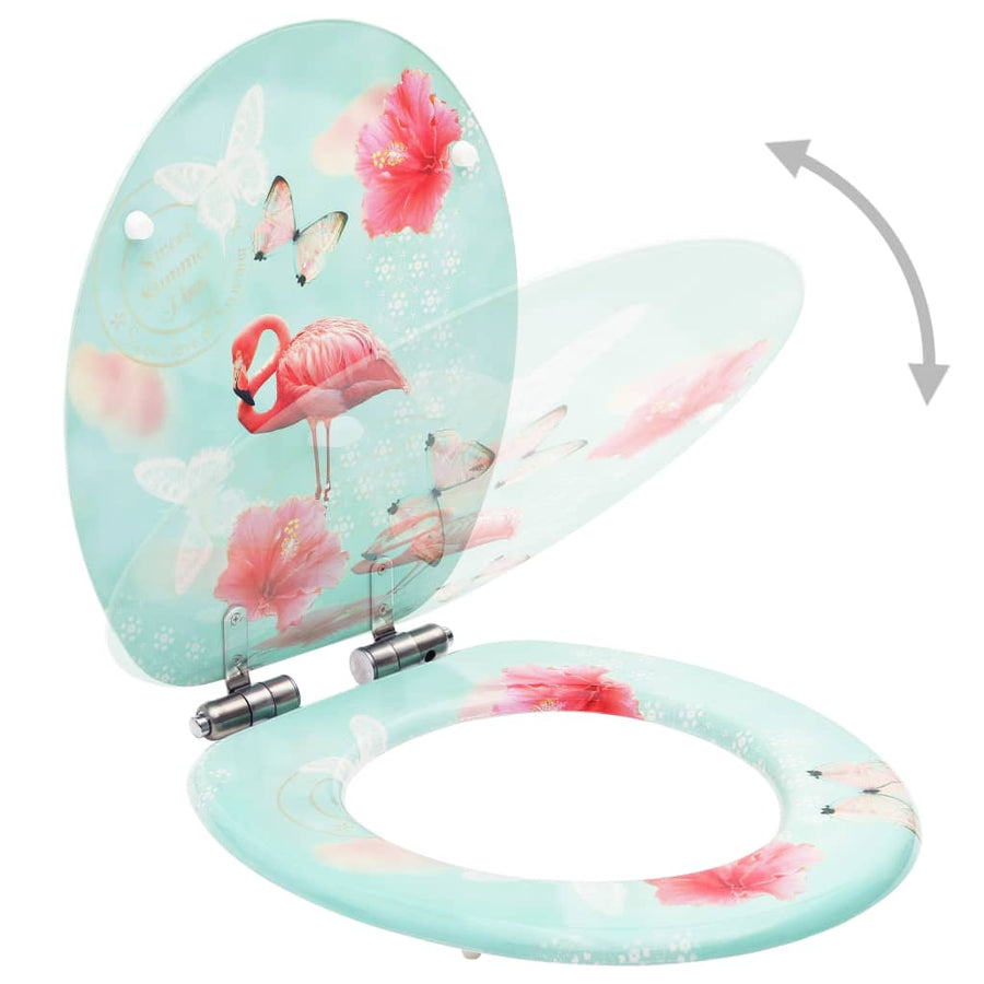 Toiletbril met soft-close deksel flamingo MDF 1 Flamingo Ja
