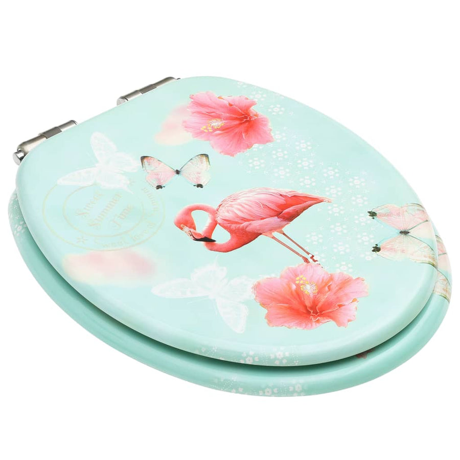 Toiletbril met soft-close deksel flamingo MDF 1 Flamingo Ja