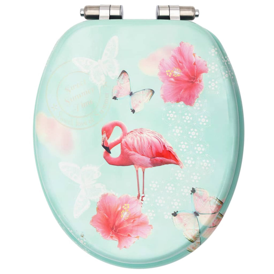 Toiletbril met soft-close deksel flamingo MDF 1 Flamingo Ja