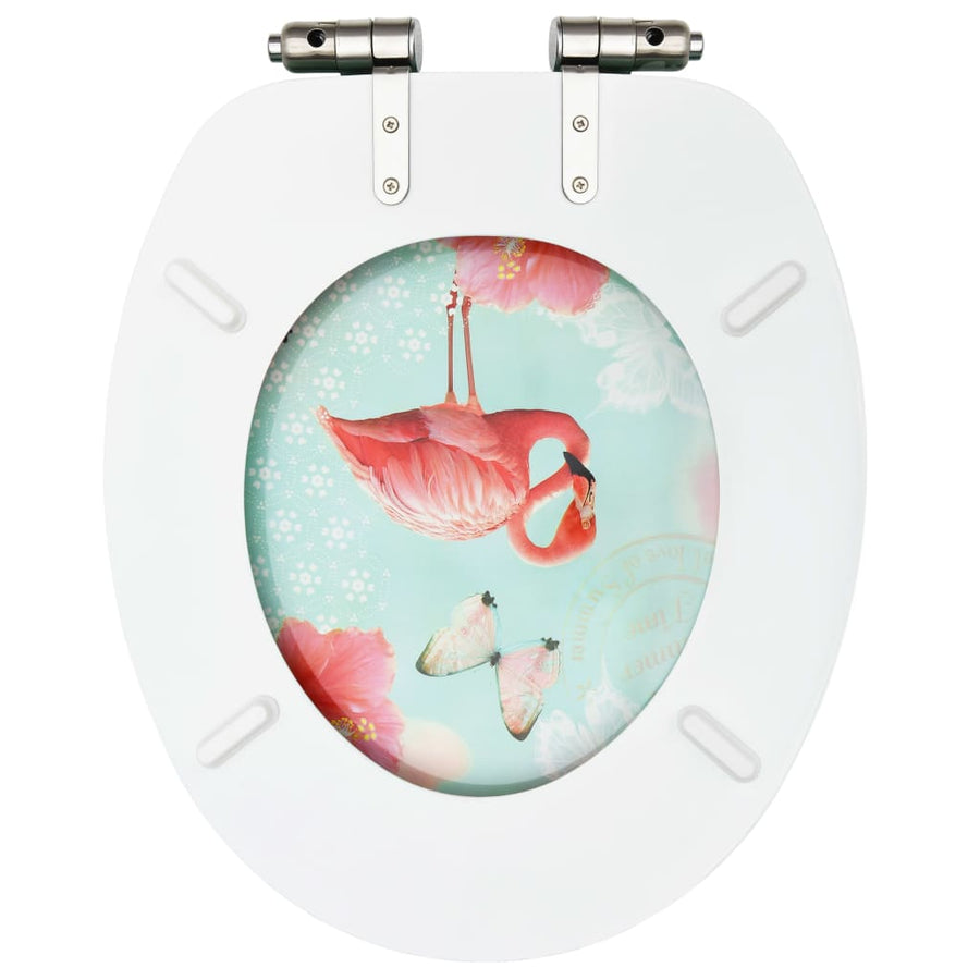 Toiletbril met soft-close deksel flamingo MDF 1 Flamingo Ja