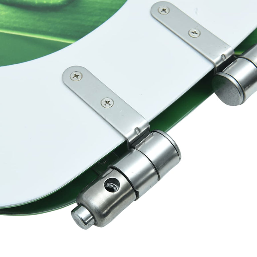 Toiletbril met soft-close deksel waterdruppel MDF groen 1 Groen waterdruppel Ja