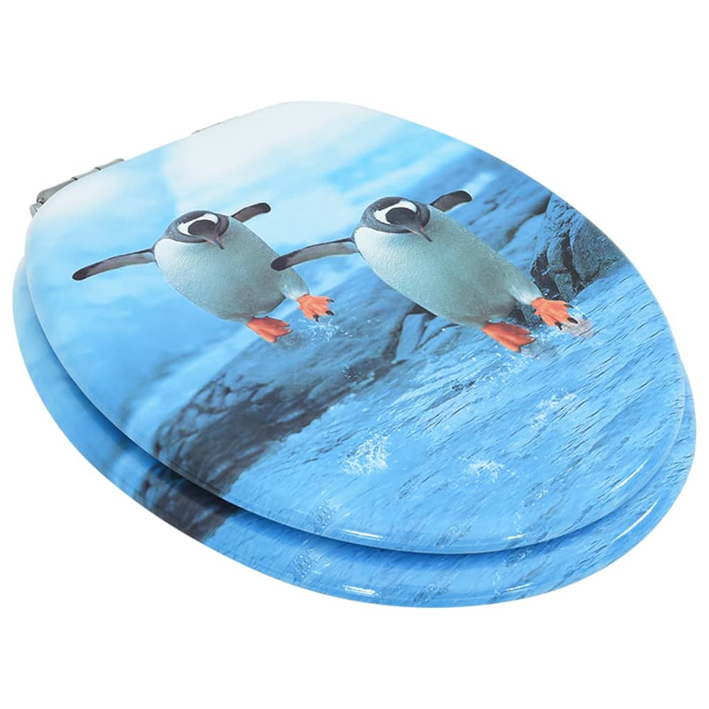 Toiletbril met soft-close deksel pinguïn MDF 1 Pinguin Ja