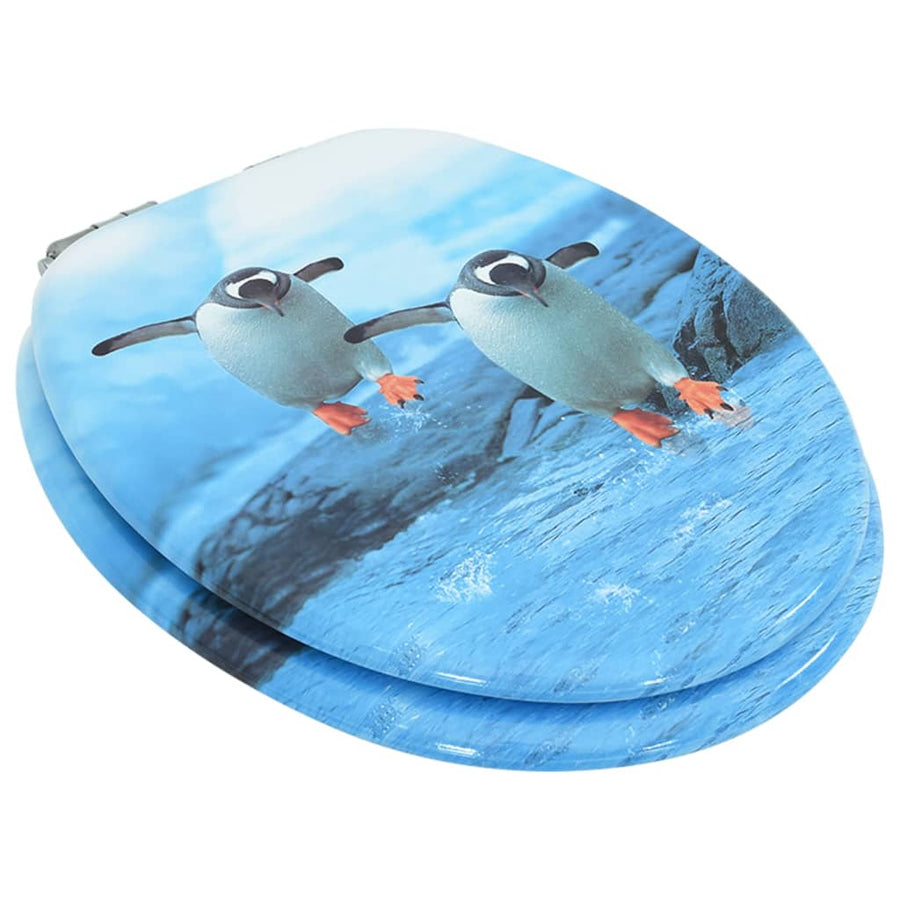 Toiletbril met soft-close deksel pinguïn MDF 1 Pinguin Ja