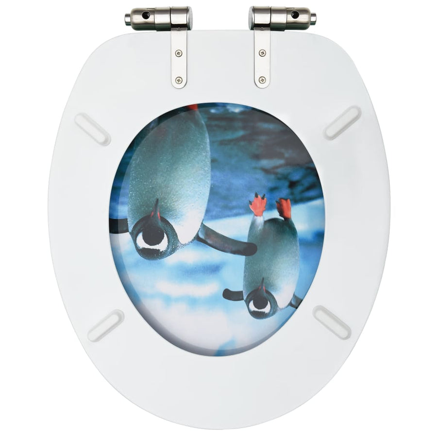 Toiletbril met soft-close deksel pinguïn MDF 1 Pinguin Ja