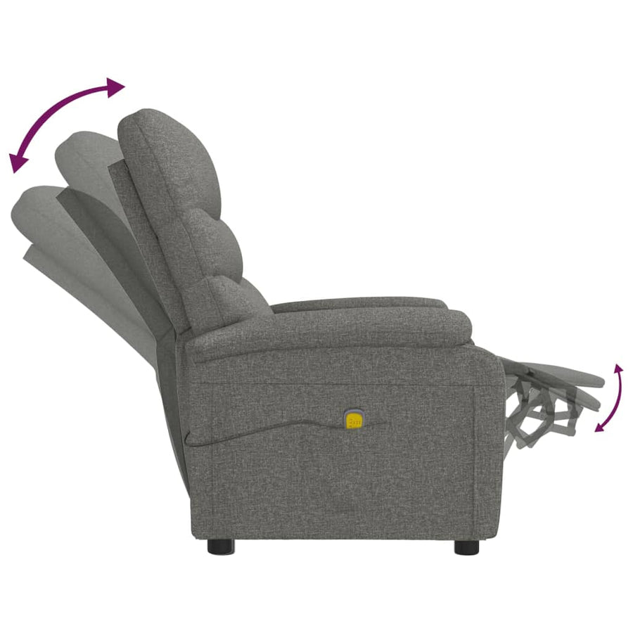 Massagestoel Stof 1 Donkergrijs