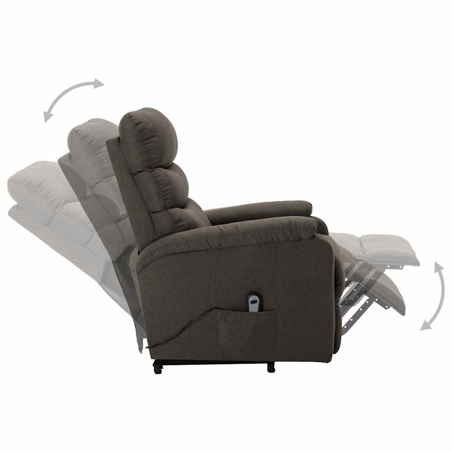 Sta-op-stoel stof taupe