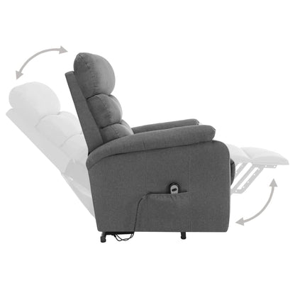 Sta-Op-Massagestoel Stof Lichtgrijs