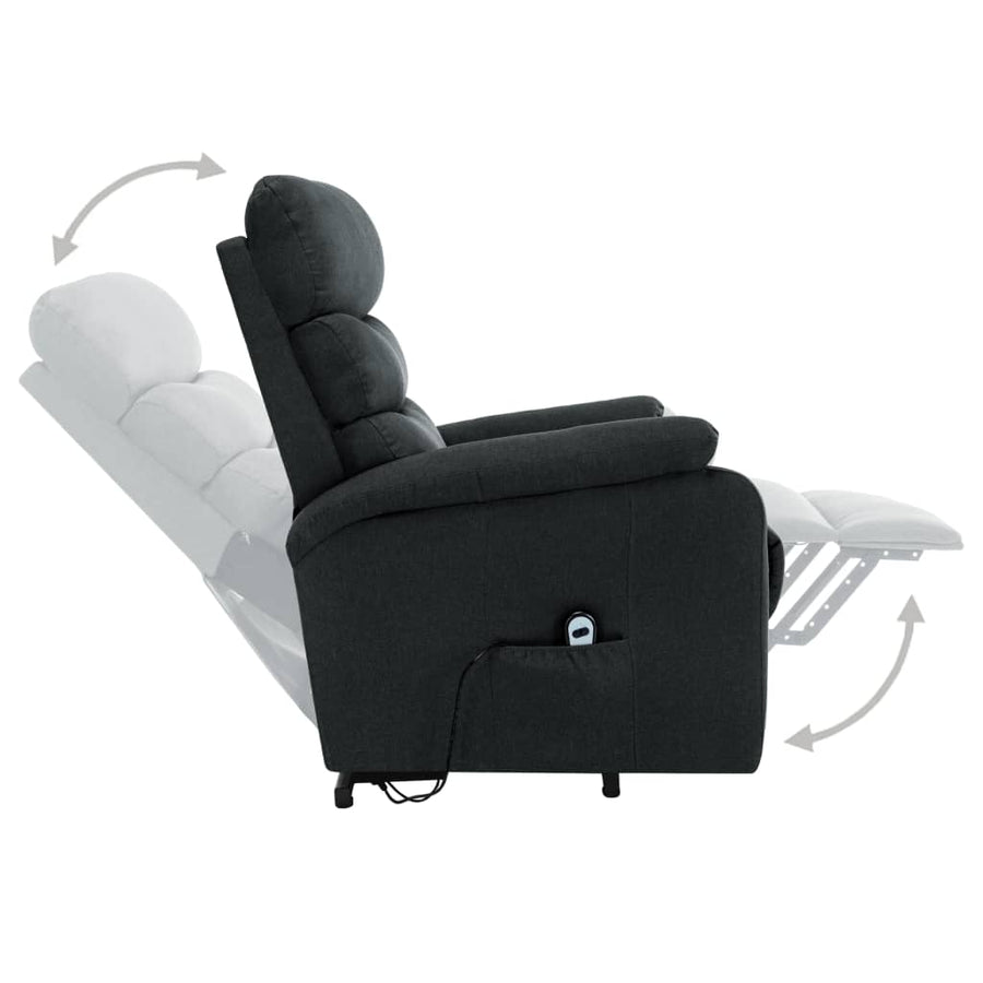 Sta-Op-Massagestoel Stof Donkergrijs