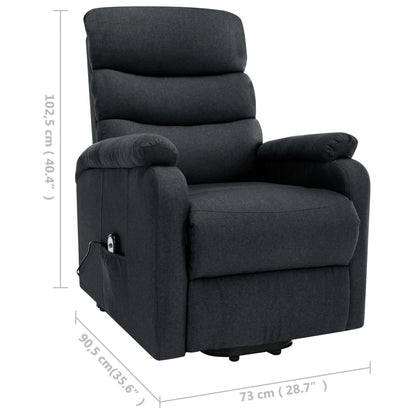 Sta-Op-Massagestoel Stof Donkergrijs