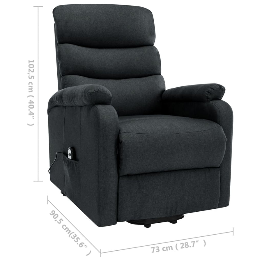 Sta-Op-Massagestoel Stof Donkergrijs