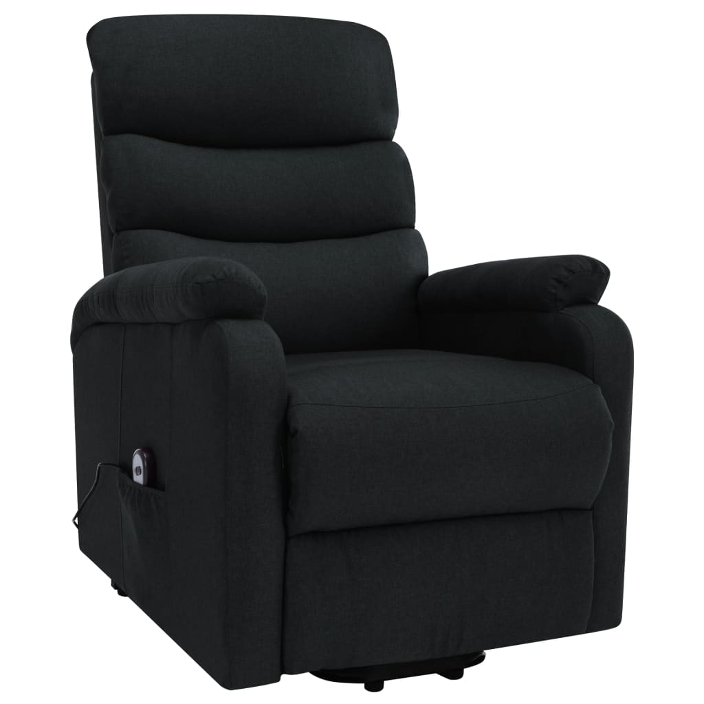 Sta-Op-Massagestoel Stof Zwart