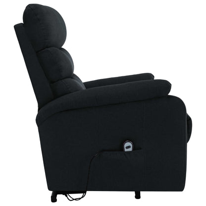 Sta-Op-Massagestoel Stof Zwart
