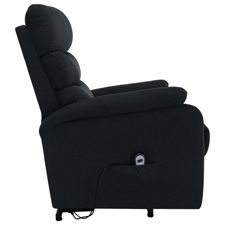 Sta-Op-Massagestoel Stof Zwart