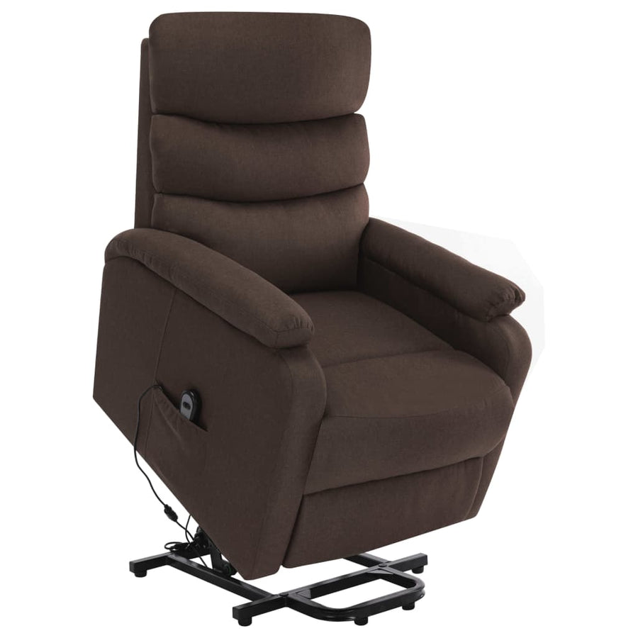 Sta-op-massagestoel stof bruin