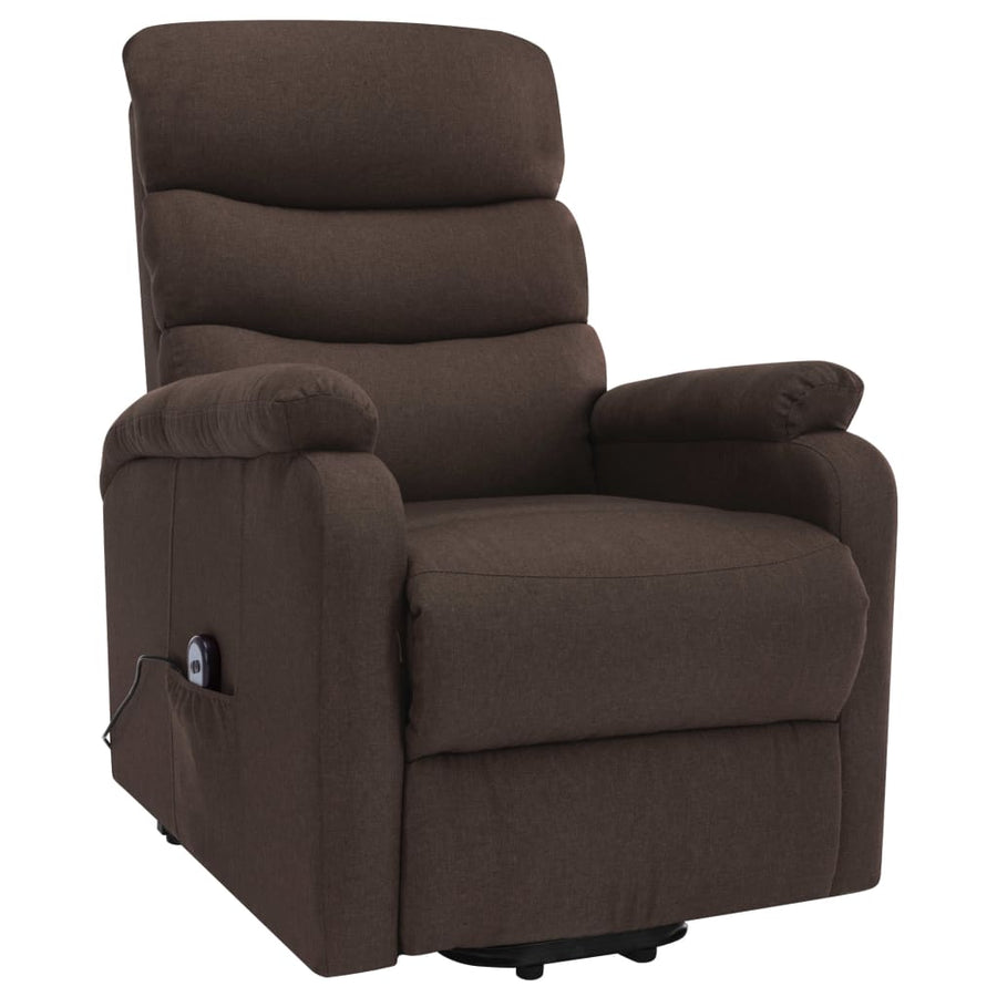 Sta-op-massagestoel stof bruin
