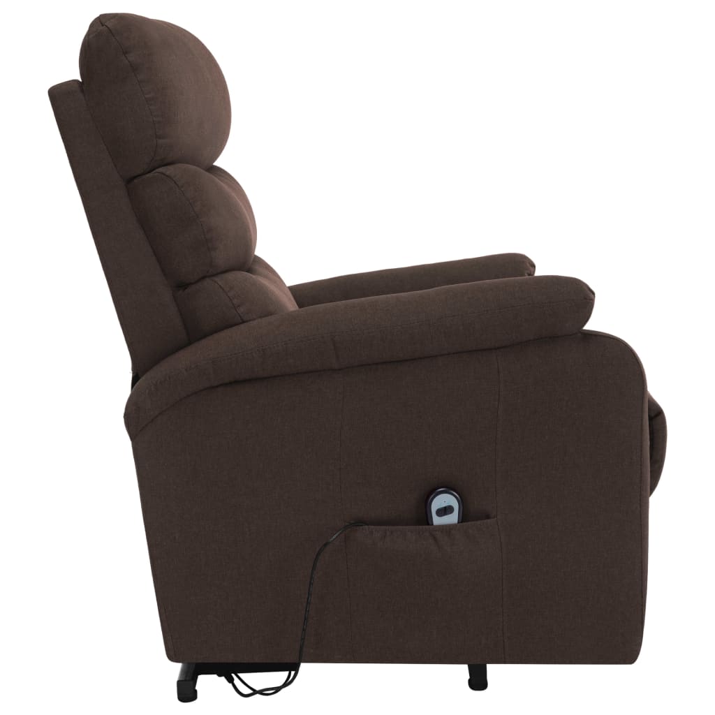 Sta-op-massagestoel stof bruin