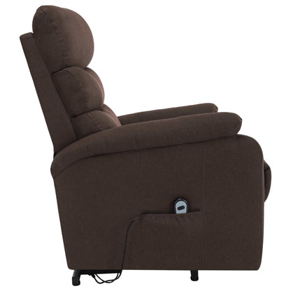 Sta-op-massagestoel stof bruin