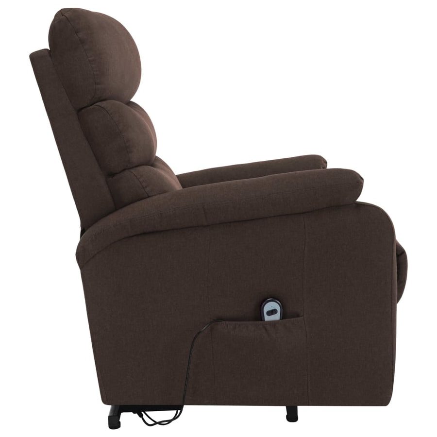 Sta-op-massagestoel stof bruin