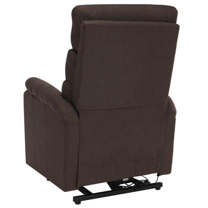 Sta-op-massagestoel stof bruin