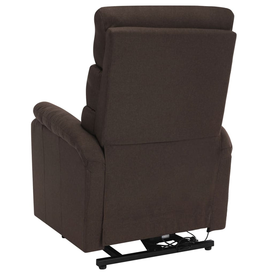 Sta-op-massagestoel stof bruin