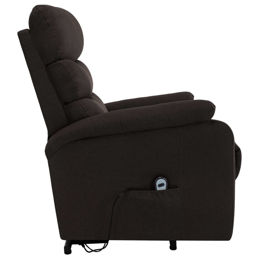 Sta-Op-Massagestoel Stof Donkerbruin