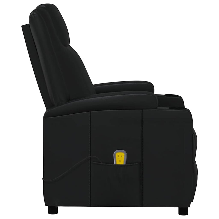 Massagestoel kunstleer zwart