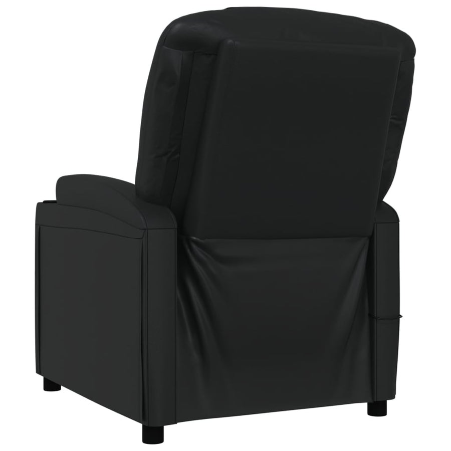 Massagestoel kunstleer zwart