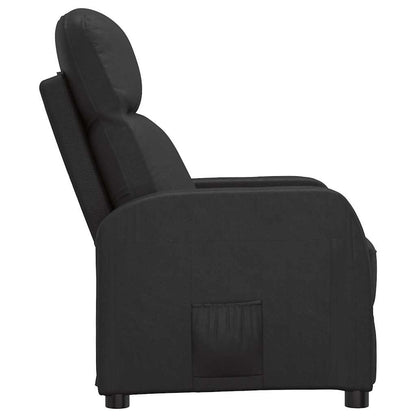 Fauteuil verstelbaar kunstleer zwart