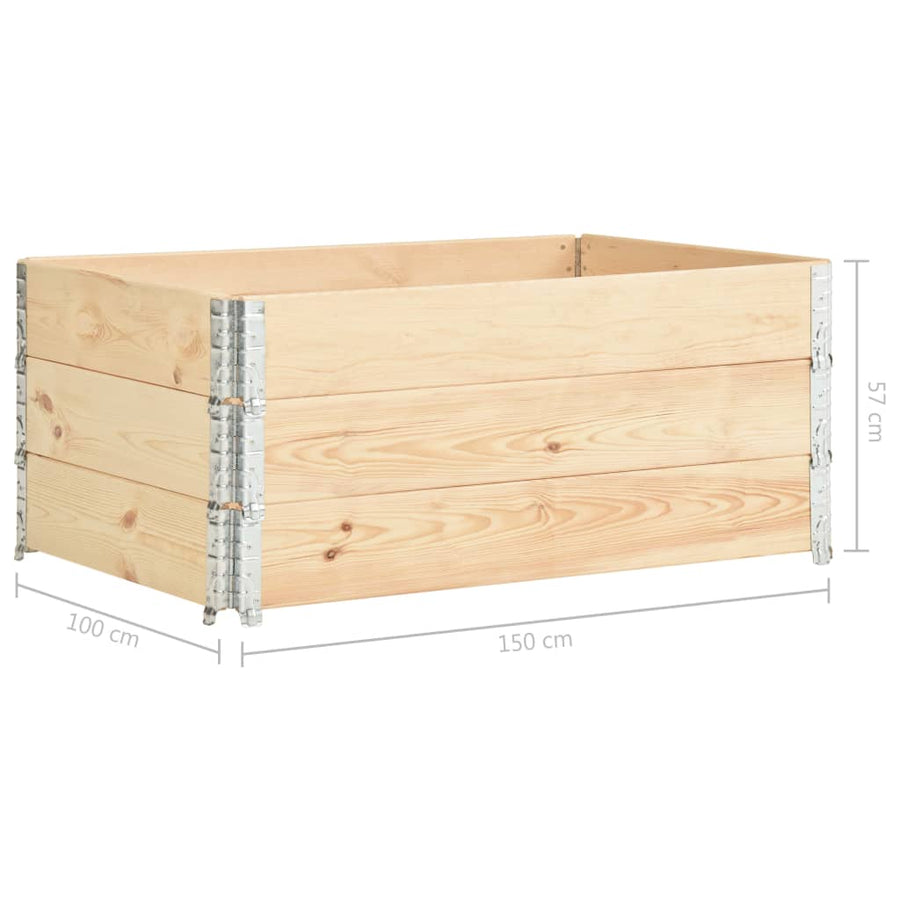 Plantenbakken Verhoogd Massief Grenenhout 3 100 x 150 cm