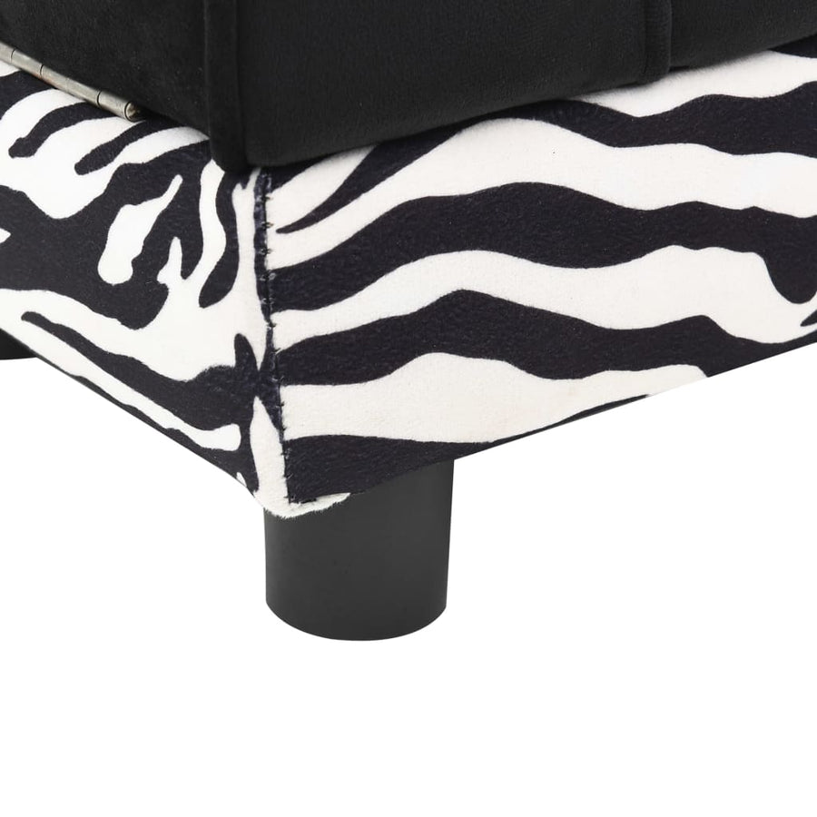 Hondenbank 57X34X36 Cm Pluche Zwart
