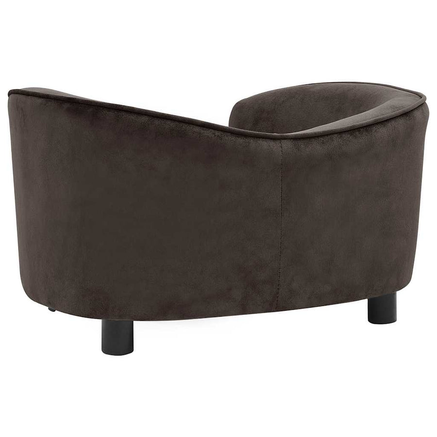 Hondenbank 69x49x40 cm pluche bruin