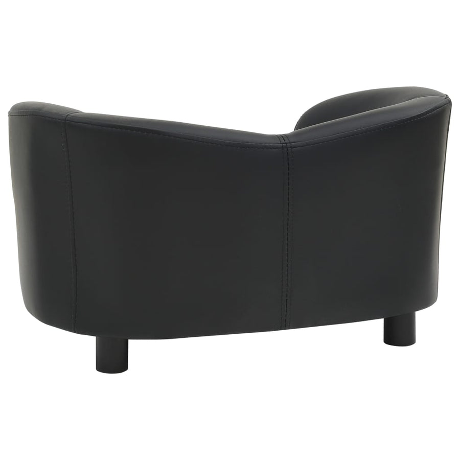 Hondenbank 67X41X39 Cm Kunstleer Zwart