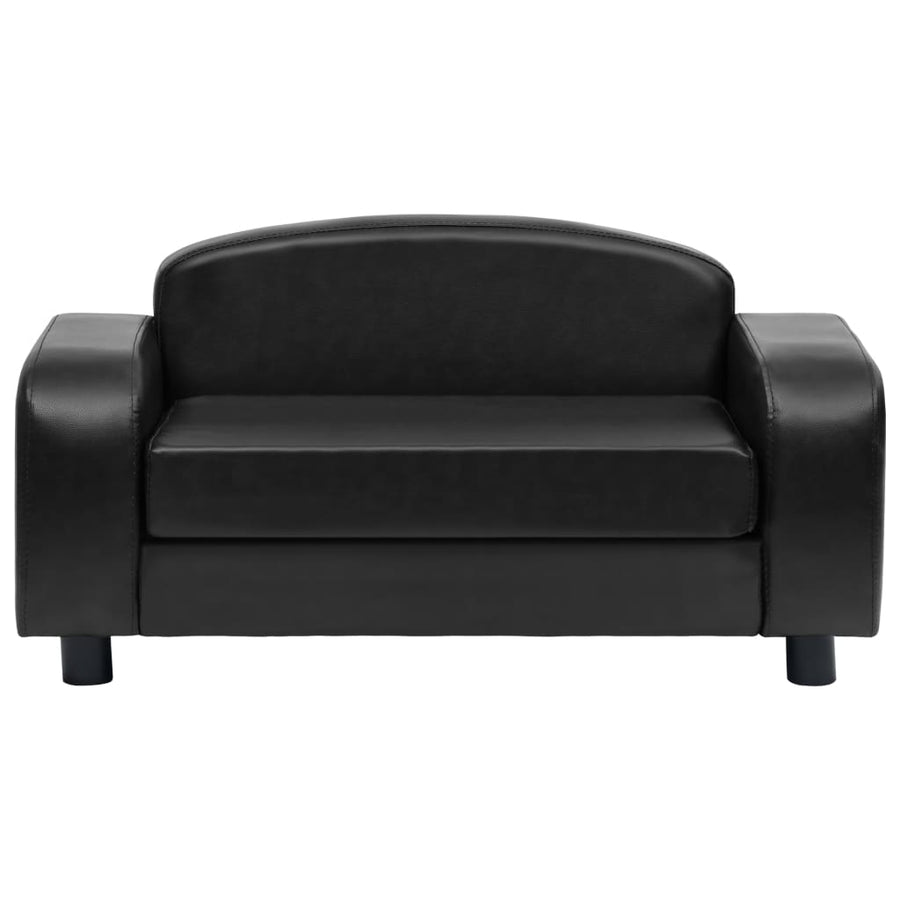 Hondenbank 80X50X40 Cm Kunstleer Zwart