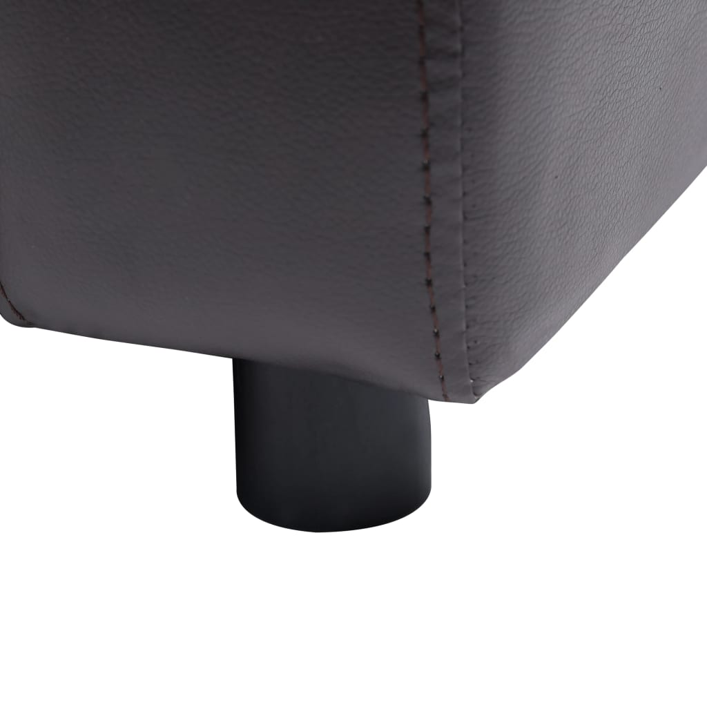 Hondenbank 80X50X40 Cm Kunstleer Bruin