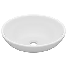 Wastafel Ovaal 40X33 Cm Keramiek Matwit matte white