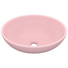 Wastafel Ovaal 40X33 Cm Keramiek Matroze matte pink