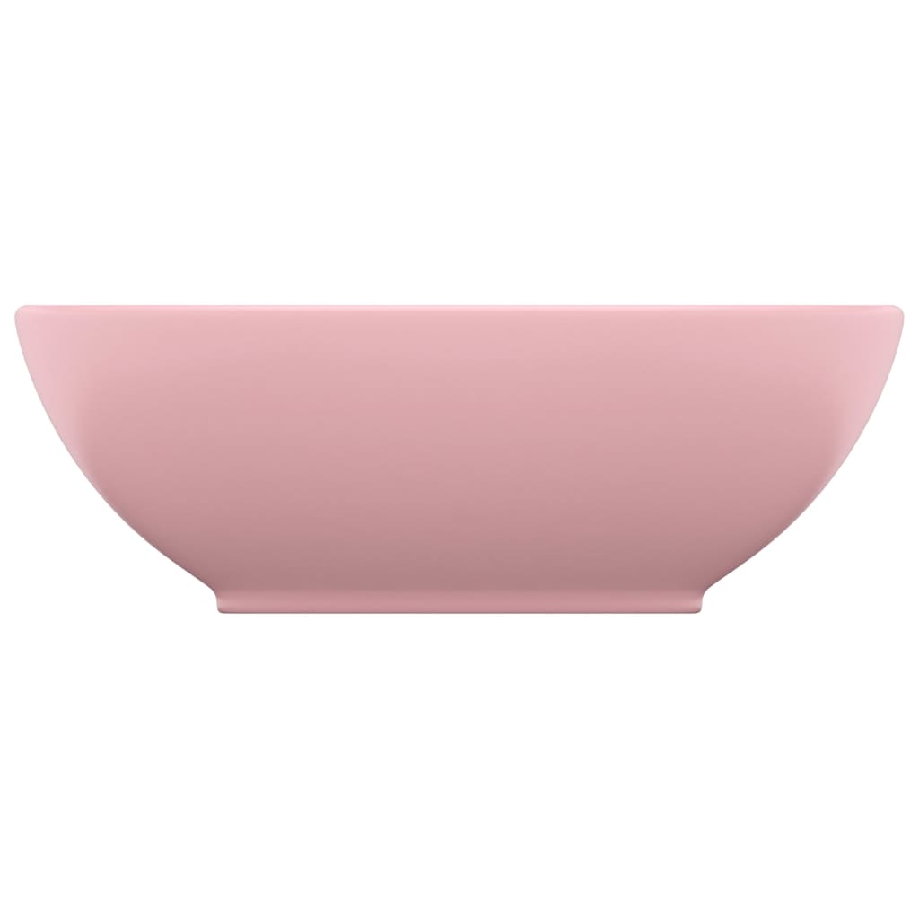 Wastafel Ovaal 40X33 Cm Keramiek Matroze matte pink